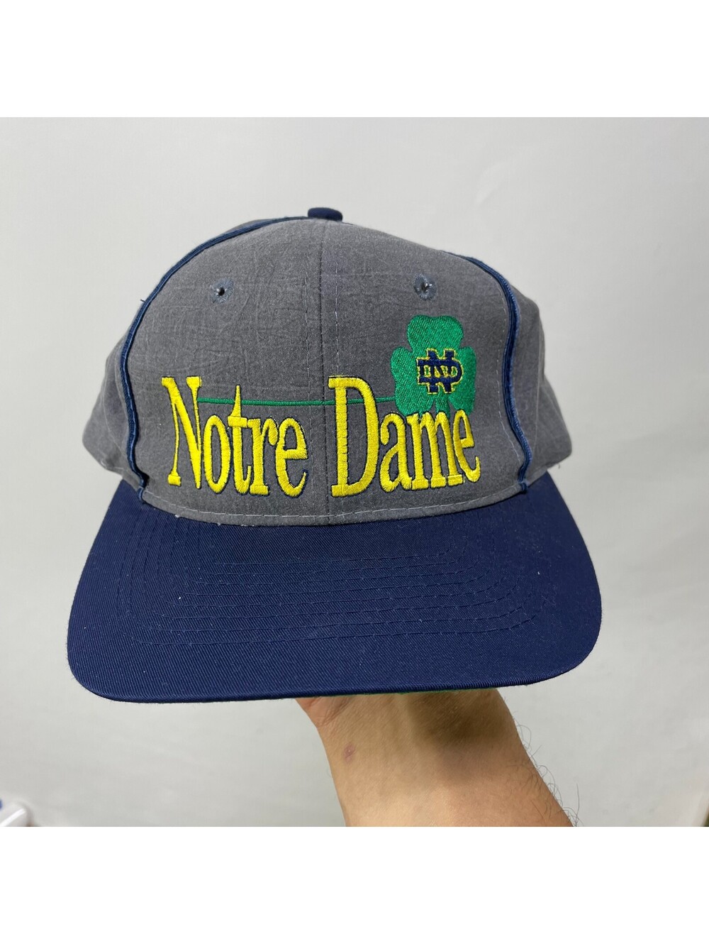 Vintage 90s Notre Dame Fighting Irish Snapback Hat The Game